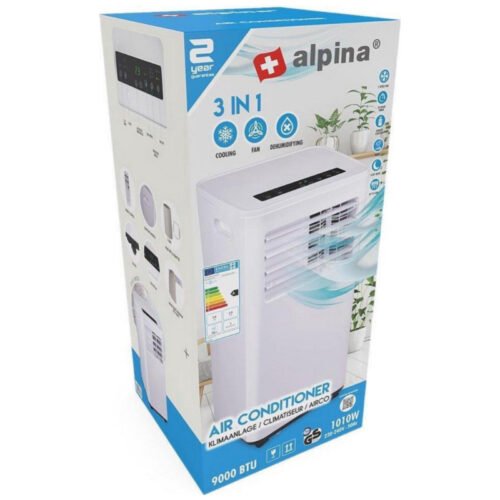 Alpina 3-in-1 Portable AC 9000 BTU Air Conditoner