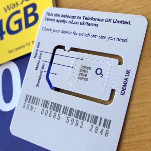 UK Physical Sim Card For Life Time Free Roaming Activated